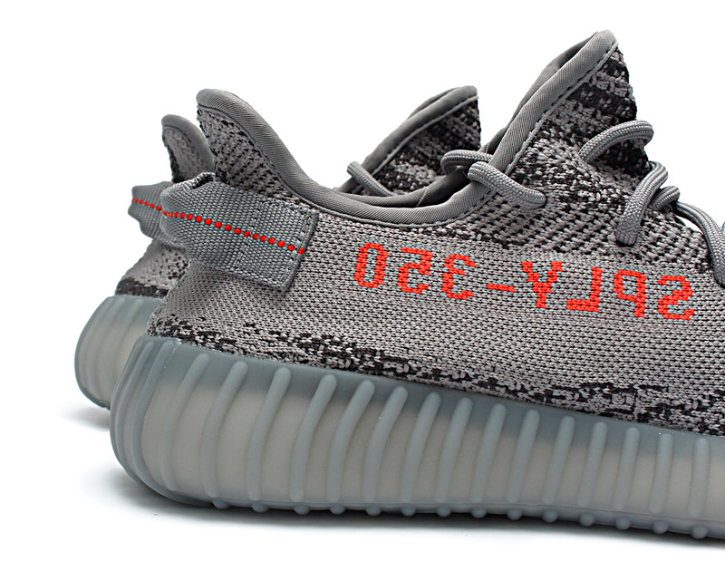 yeezy grey and red